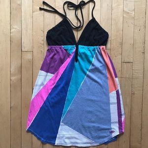 Roxy Colorful Halter Dress